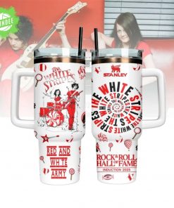 The White Stripes x Rock & Roll Hall of Fame Stanley Tumbler – 40oz Custom Fan Mug