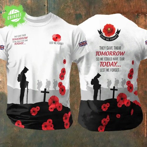 “They Gave Their Tomorrow” Military Tribute T-Shirt