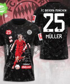 Thomas Müller FC Bayern München 3D T-Shirt – Special 2025 Design