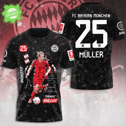 Thomas Müller FC Bayern München 3D T-Shirt – Special 2025 Design