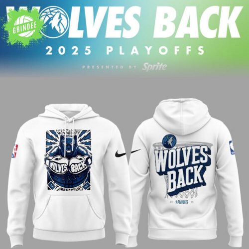 Timberwolves “Wolves Back” Playoff Hoodie 2025 – NBA Postseason Gear