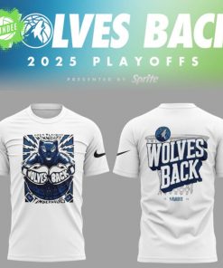Timberwolves “Wolves Back” Playoff T-Shirt 2025 – NBA Fan Apparel