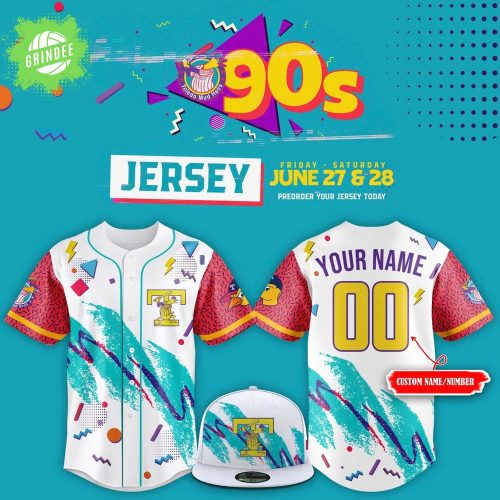 Toledo Mud Hens 90s Throwback Baseball Jerseys