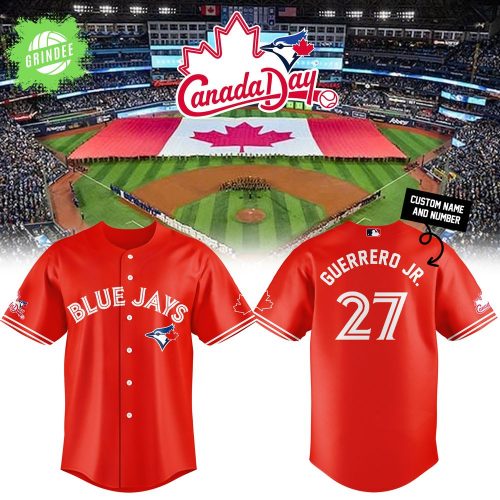 Toronto Blue Jays Canada Day 2025 Custom Jersey – Name & Number