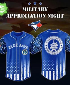 Toronto Blue Jays x US Air Force Night Jersey 2025 – MLB Military Game Gear