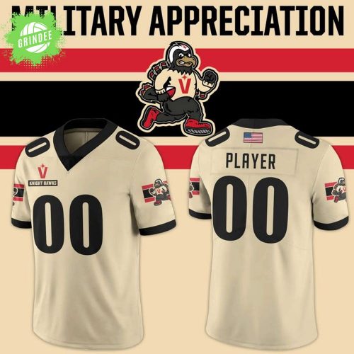Vegas Knight Hawks 2025 Military Night Football Jersey