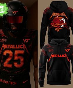 Virginia Tech Football x Metallica Special Design Hoodie 2025 – Exclusive Edition