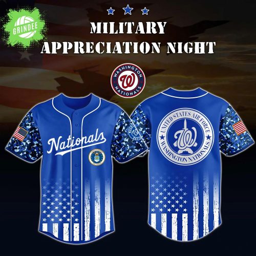 Washington Nationals x US Air Force Night Jersey 2025 – 3D Special Edition