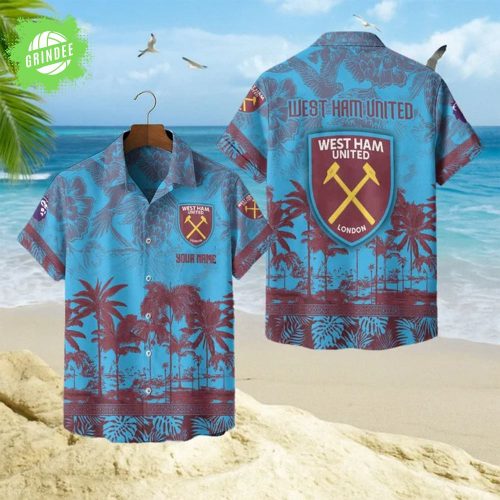 West Ham United FC Hawaiian Style Tropical Shirt