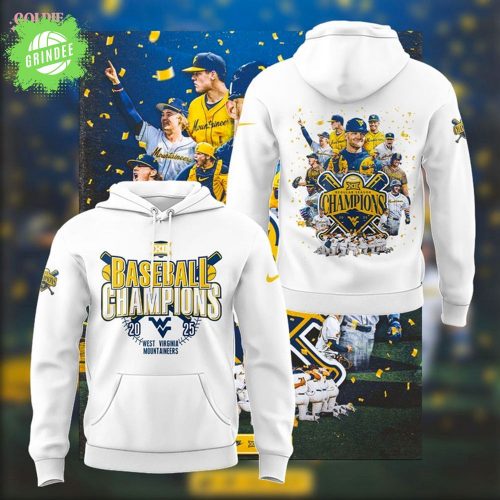 West Virginia Mountaineers Big 12 Champions Team Hoodie 2025