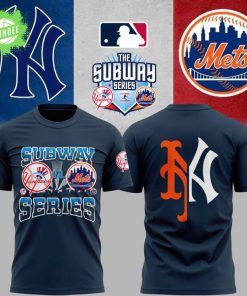 Yankees vs Mets Subway Series 2025 Rivalry T-Shirt