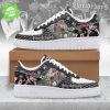 $uicideboy$ Red Flame Air Force 1 Sneakers – Gothic Skull Rap Edition