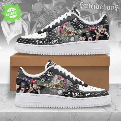 $uicideboy$ FTP Air Force 1 Sneakers – Underground Hip-Hop Custom Shoes