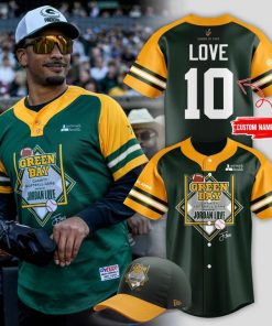 Green Bay Packers x Jordan Love Baseball Jersey 2025 Custom