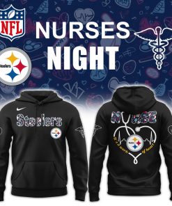 Pittsburgh Steelers Nurses Appreciation Black Hoodie – Limited Edition