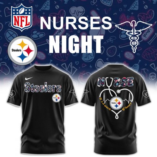 Pittsburgh Steelers Nurses Appreciation Black T-Shirt – Exclusive Edition