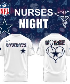 Dallas Cowboys Nurses Night Combo White T-Shirt – Exclusive Edition