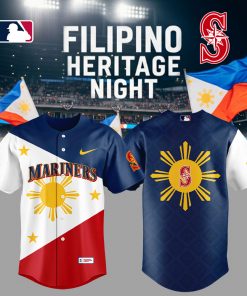 Limited Edition Seattle Mariners Celebrating Filipino Heritage Night Jersey