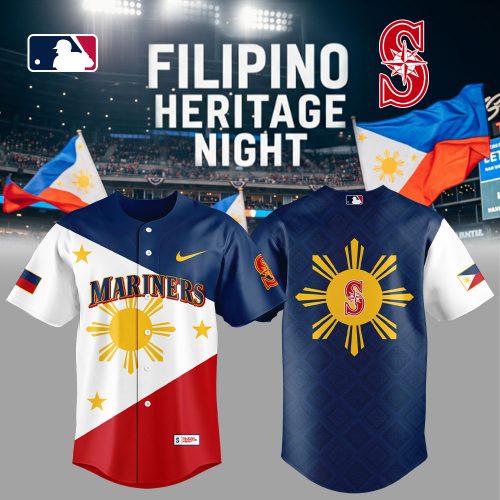 Limited Edition Seattle Mariners Celebrating Filipino Heritage Night Jersey