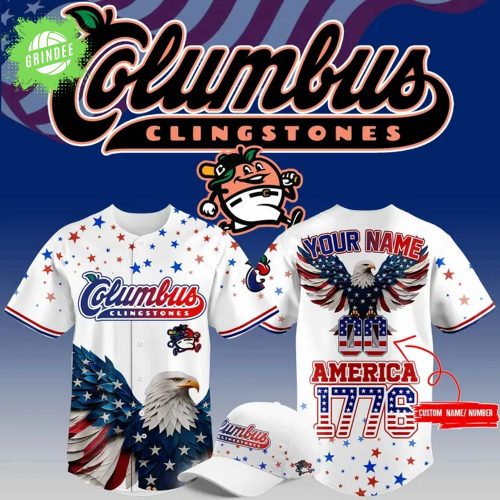 Limited Editions Columbus Clingstones 4th of July USA Baseball Jersey