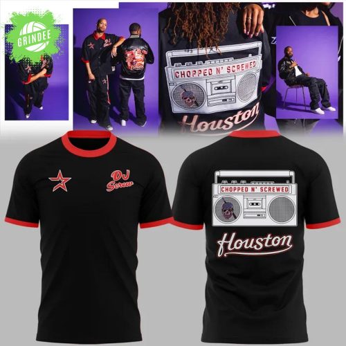 Astros x DJ Screw Limited Edition 2025 Black Tshirt