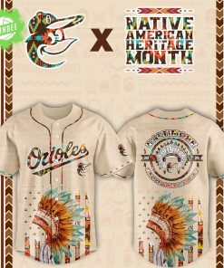Baltimore Orioles x Native American-3D Baseball Jersey