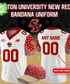Boston College Football 2025 Red Bandana Uniform