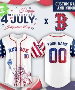 Boston Red Sox x Independence Day Edition-3D Baseball Jersey