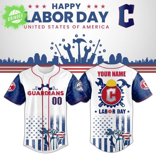 Cleveland Guardians x Labor Day Jersey Limited Edition Custom Name-3D Baseball Jersey