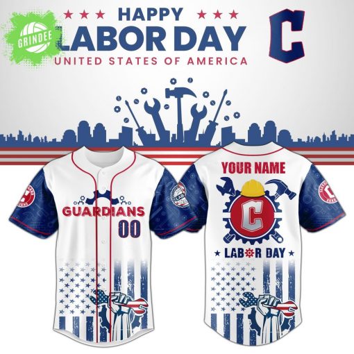 Cleveland Guardians x Labor Day Jersey Limited Edition Custom Name-3D Baseball Jersey