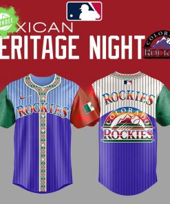 Colorado Rockies Mexican Heritage Night Striped Combo Jersey