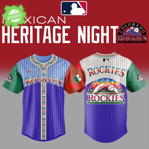 Colorado Rockies Mexican Heritage Night Striped Combo Jersey