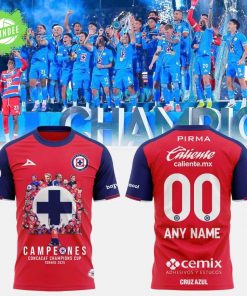 Cruz Azul Campeones Concacaf Champions Cup Torneo 2025 T-Shirt – Custom