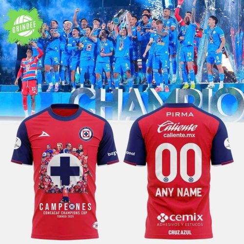 Cruz Azul Campeones Concacaf Champions Cup Torneo 2025 T-Shirt – Custom