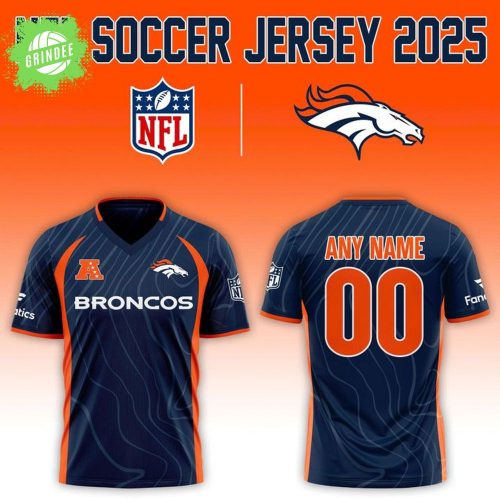 Denver Broncos NFL 2025 “Football x Football” Soccer jersey – Custom