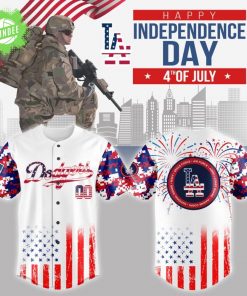 Dodgers Independence Day Collection Jersey 2025-3D Baseball Jersey