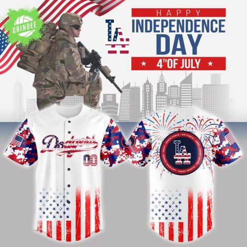 Dodgers Independence Day Collection Jersey 2025-3D Baseball Jersey