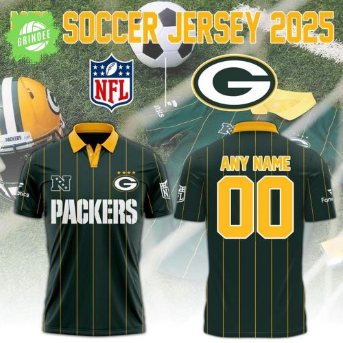 Green Bay Packers NFL 2025 “Football x Football” Soccer Polo- Custom