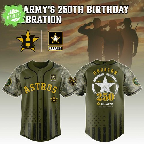 Houston Astros MLB x US ARMY’S 250th Birthday Jersey Editions Limited 2025