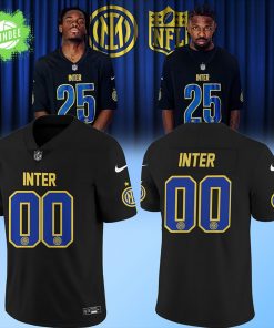 Inter Milan 2025 Soccer x NFL Game Jersey