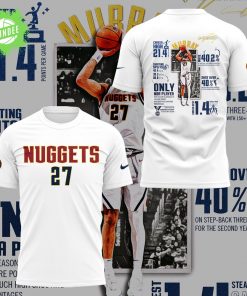 Jamal Murray’s 2024-25 Season Limited Edition White TShirt