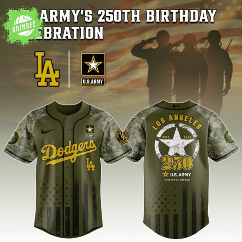 LA Dodgers MLB x US ARMY’S 250th Birthday Jersey Editions Limited 2025