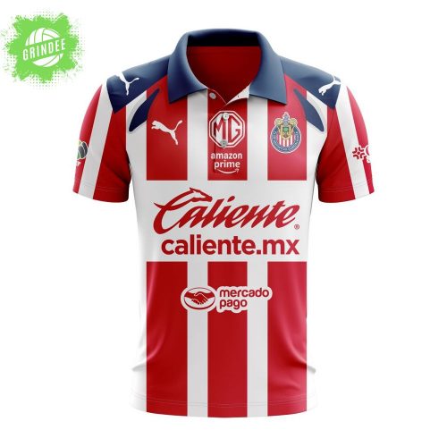 LIGA MX Chivas Guadalajara Personalized 2026 Home Design Polo