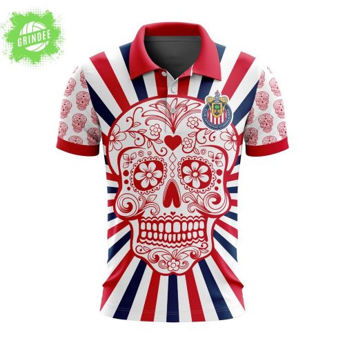 LIGA MX Chivas Guadalajara Special Dia De Muertos Design Polo