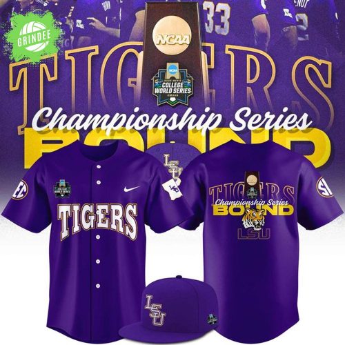 LSU Baseball 2025 Men’s CWS Omaha Jersey