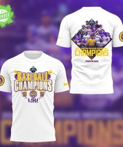 LSU Baseball The 2025 Baton Rouge Regional Champs White TShirt