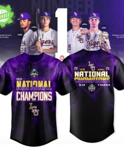 LSU Tigers Baseball National Champions 2025 Jersey
