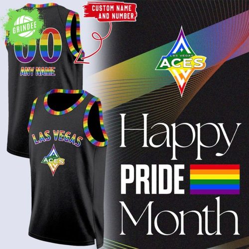 LV Aces Pride Night Basketball Jersey Custom Name & Number