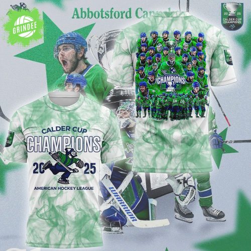 Limited Edition Ab Canucks 2025 Calder Cup Champions Tshirt New Design