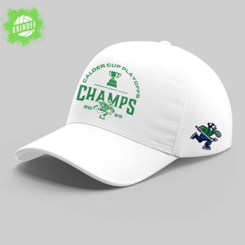 Limited Edition Ab Canucks 2025 Calder Cup Champions White Tshirt